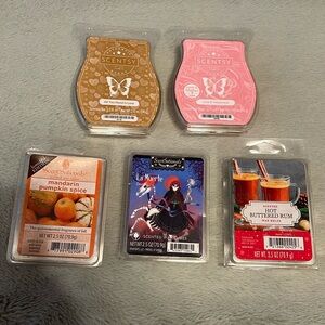 Lot of 5 assorted wax melts